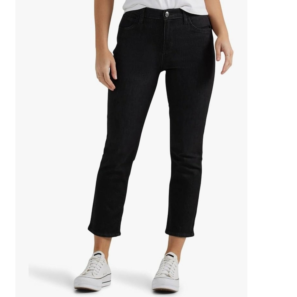 Lee Legendary Style Straight Leg Jeans Black Denim Size 12M 112346722